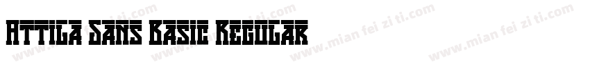 Attila Sans Basic Regular字体转换